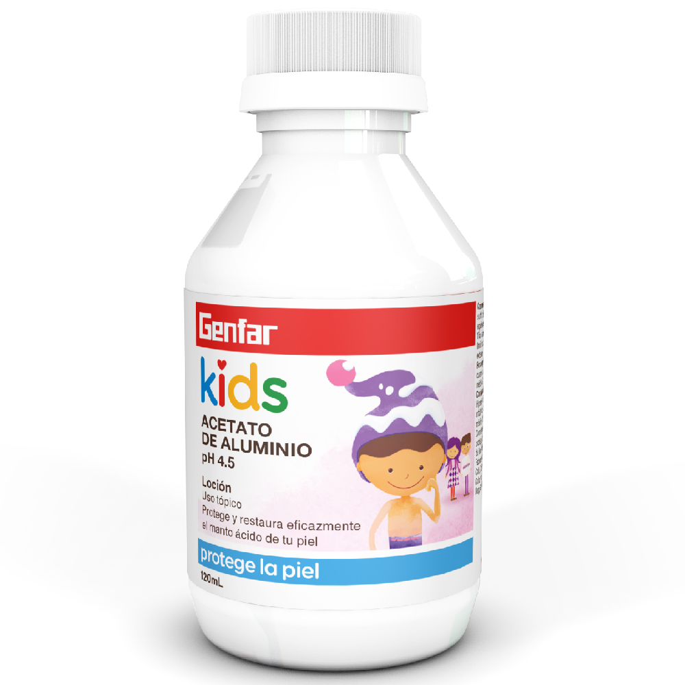 ACETATO ALUMINIO LOCION X 120 KIDS GF