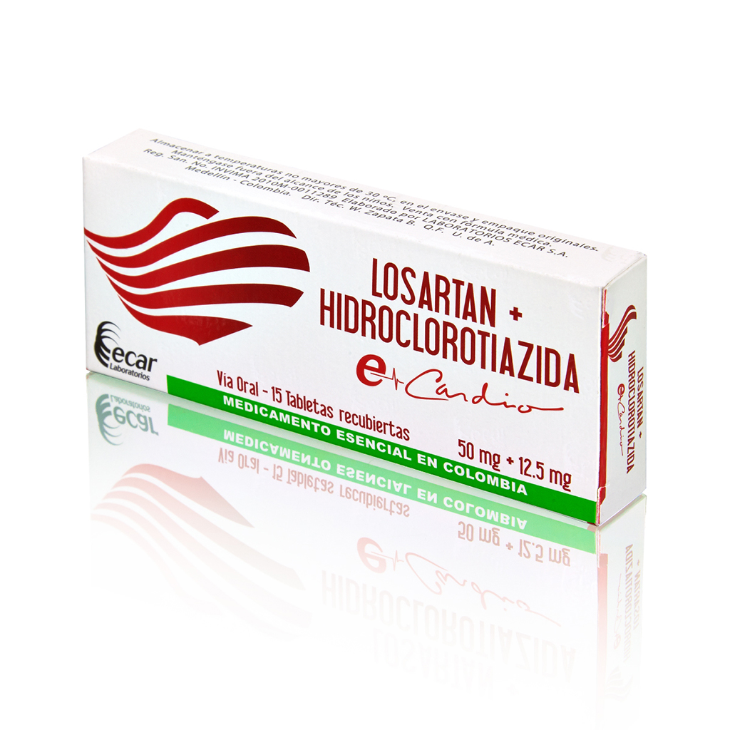 LOSARTAN 50 HIDROCLO 12 5 TAB  X 15  ECAR