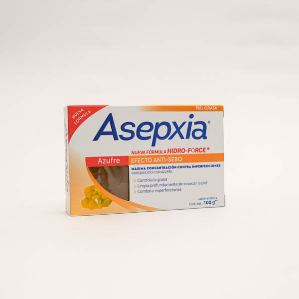 ASEPXIA JABON AZUFRE 100GR  GENOMA LAB