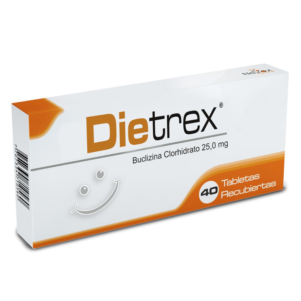 DIETREX TAB 25MG X 40 BUCLIZINA NEVOX F