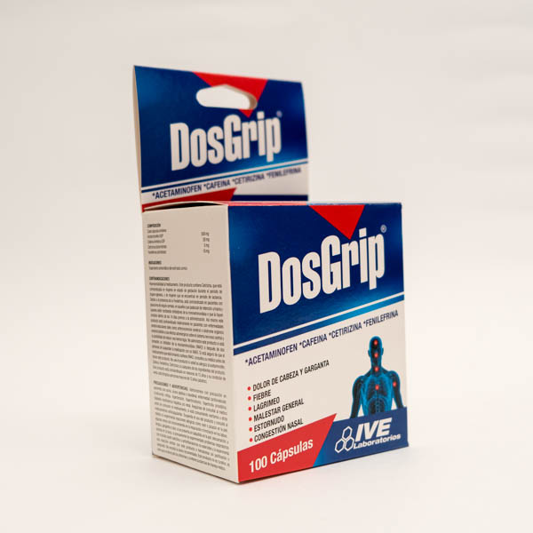 DOSGRIP ACET CET CAF FENIL X 100 IVE LAB