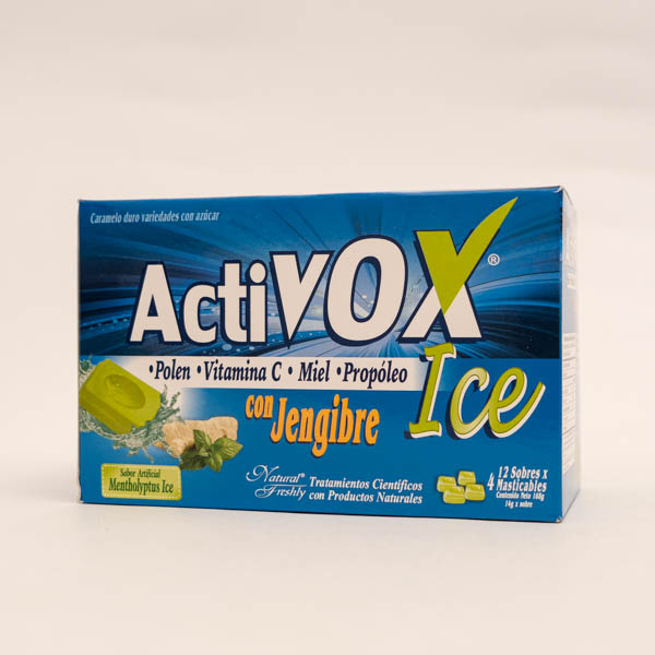 ACTIVOX PASTILLAS ICE JENGIBRE X 12 NATURAL F