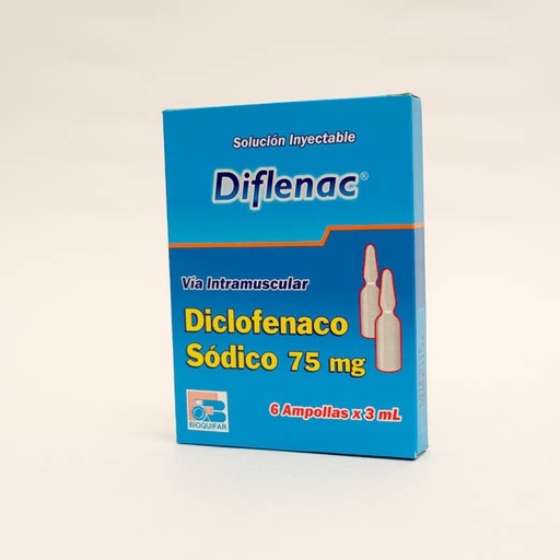 [001990] DIFLENAC AMP 75MG X 6 BIOQUIFAR