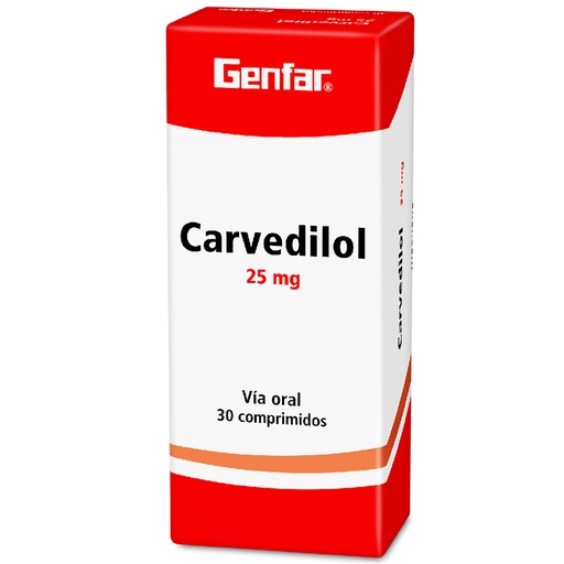 [005120] CARVEDILOL TAB 25MG X 30 GF