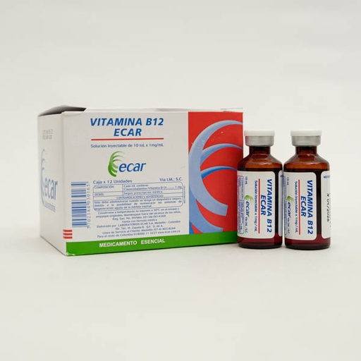 [008008] VITAMINA B12 AMP X 10ML ECAR