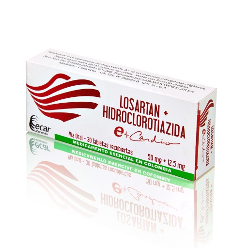 [008511] LOSARTAN 50 HIDROCLO 12 5 TAB X 30  ECAR