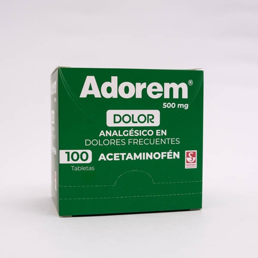 [000070] ADOREM TAB 500MG X 100 ACETAMINOFEN  SIEGFRIED