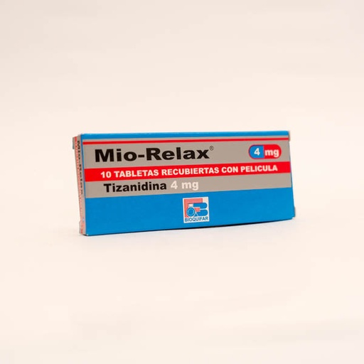 [002189] MIO RELAX TAB 4MG X 10 TIZANIDINA BIOQUIFAR