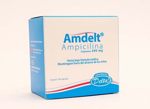 [9673] AMPICILINA CAP 500MG X 100 AMDELT DELTA